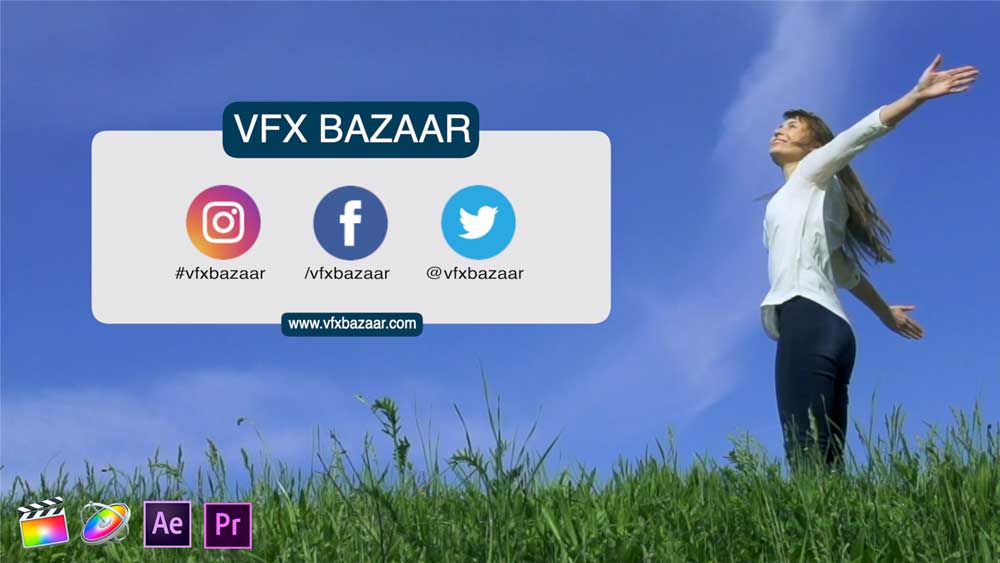 Social Media Lower Third V.2 VFX Bazaar